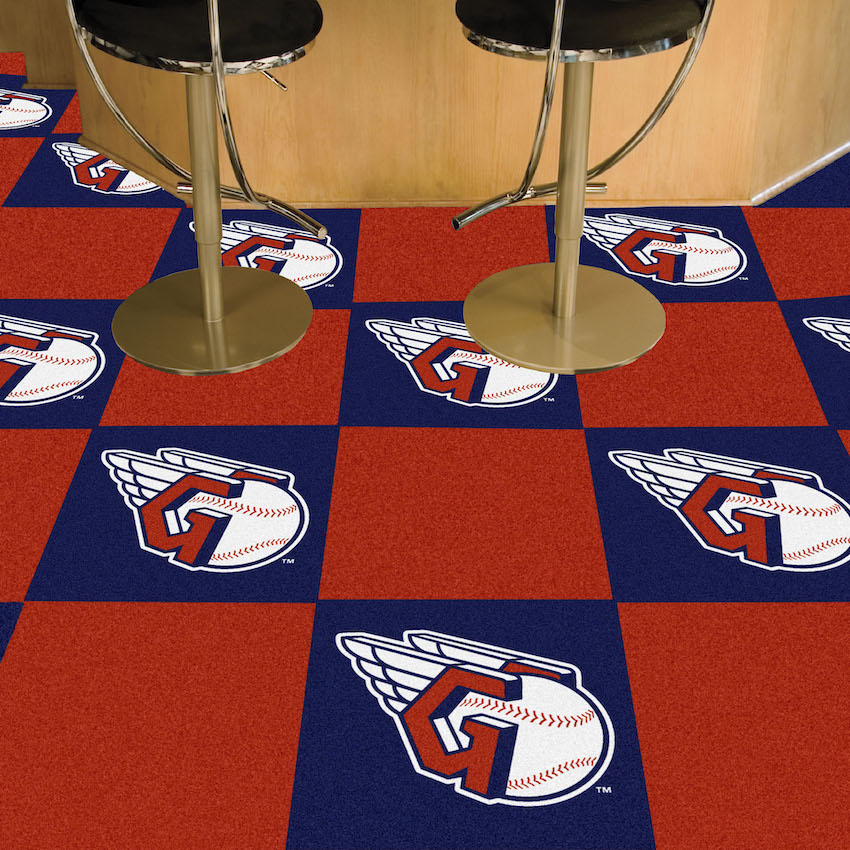 Cleveland Guardians Carpet Tiles 18x18 in.
