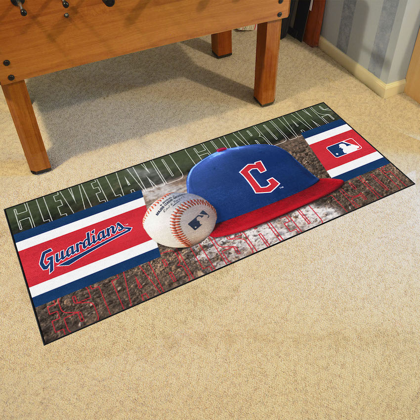 Cleveland Guardians 30 x 72 Baseball Carpet Runner