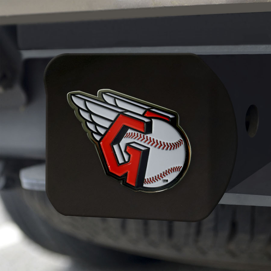 Cleveland Guardians Black and Color Trailer Hitch Cover