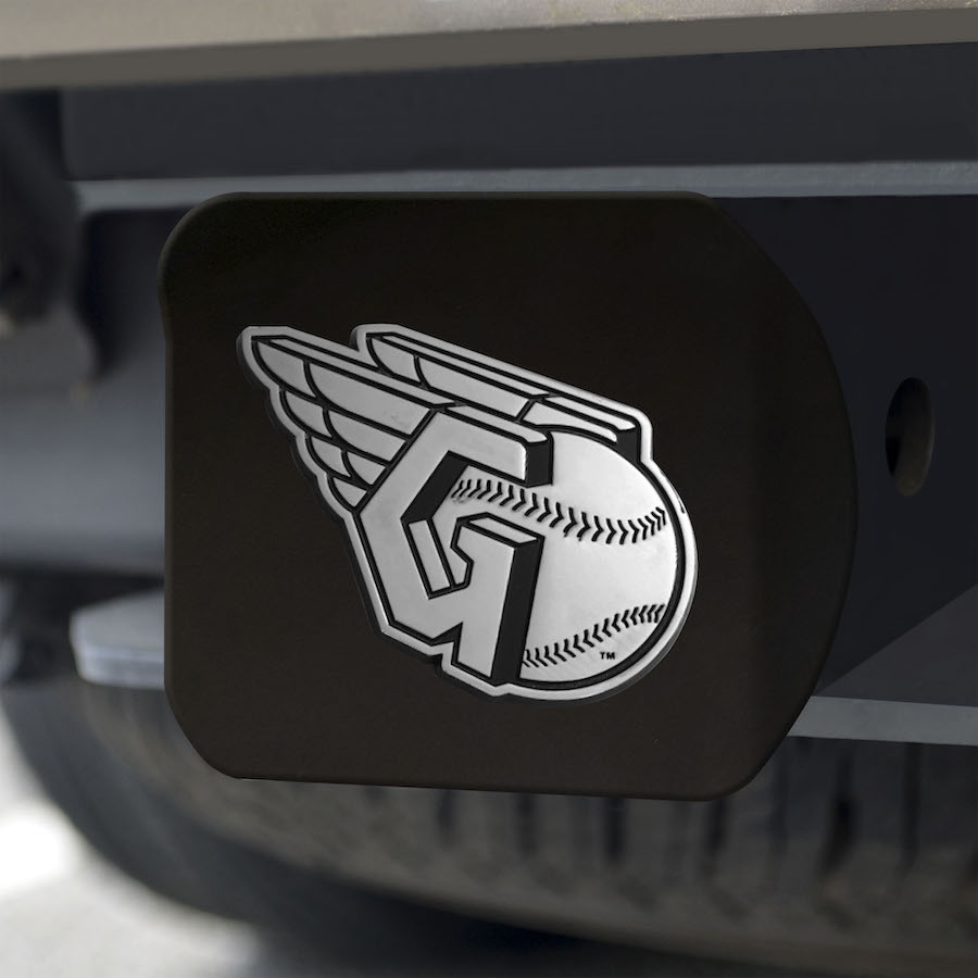 Cleveland Guardians BLACK Trailer Hitch Cover