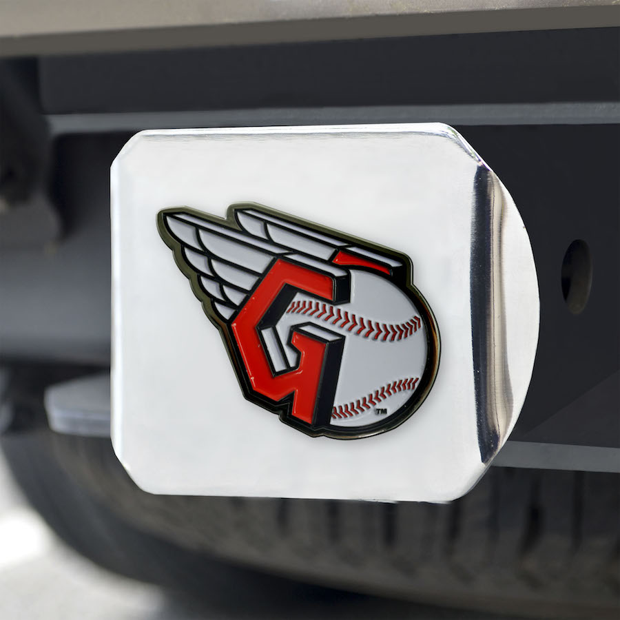 Cleveland Guardians Color Chrome Trailer Hitch Cover