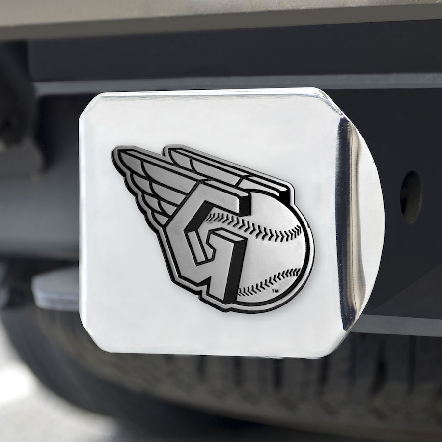 Cleveland Guardians Chrome Trailer Hitch Cover