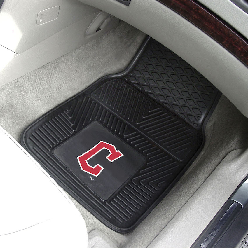 Cleveland Guardians Car Floor Mats 18 x 27 Heavy Duty Vinyl Pair