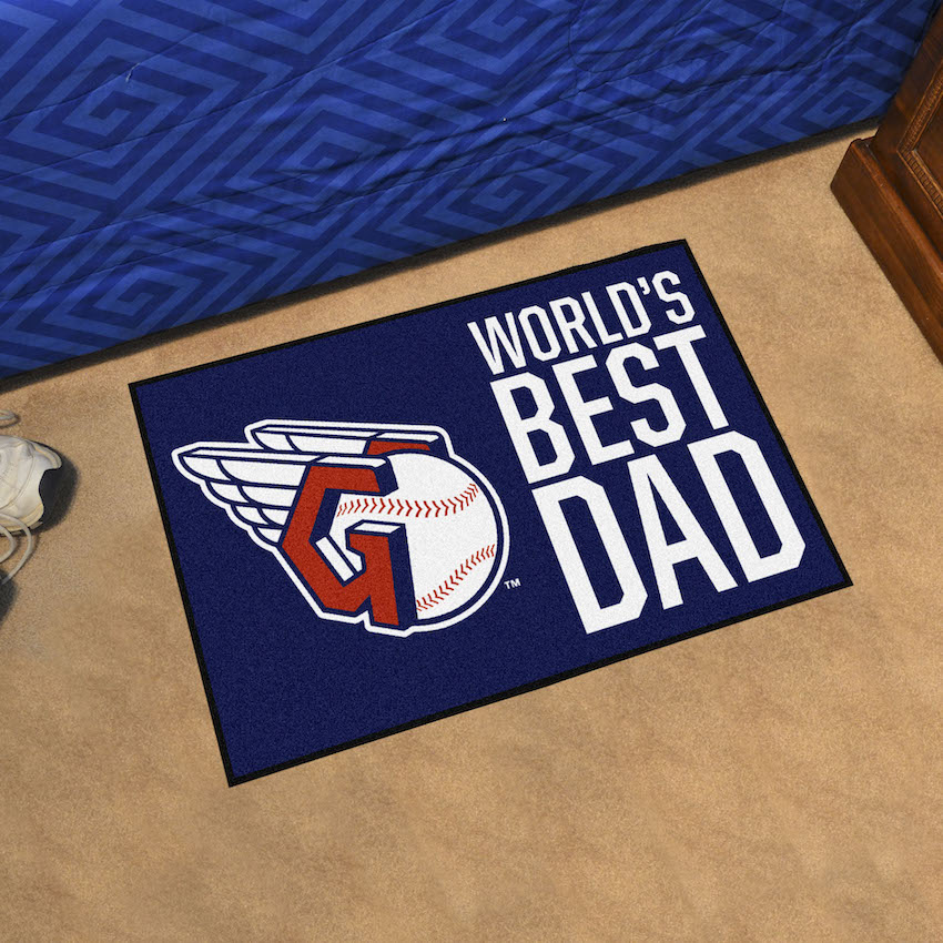 Cleveland Guardians 20 x 30 WORLDS BEST DAD Floor Mat