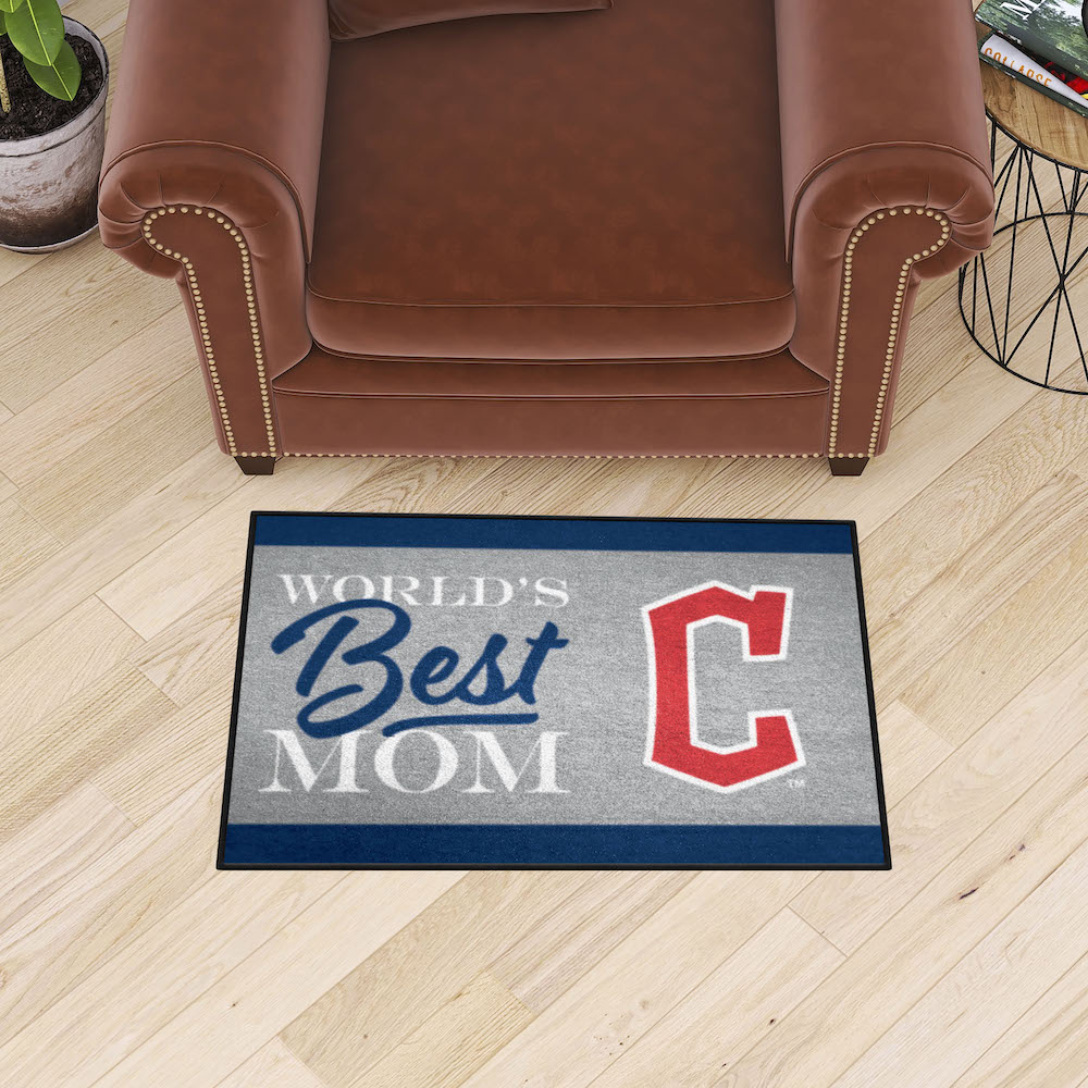 Cleveland Guardians 20 x 30 WORLDS BEST MOM Floor Mat