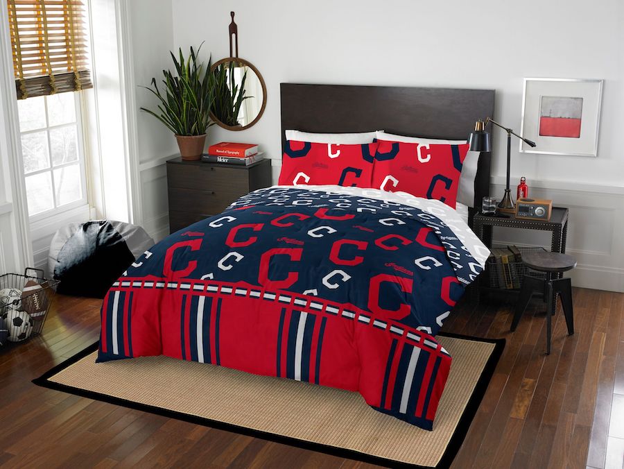 Cleveland Indians FULL Bed in a Bag Set