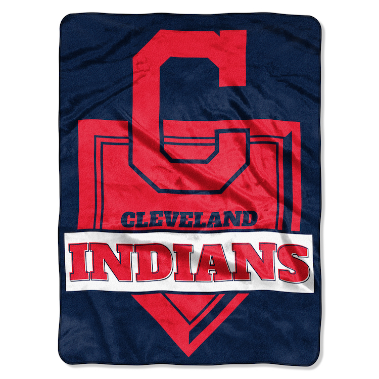 Cleveland Indians Large Plush Fleece HOME PLATE 60 x 80 Blanket