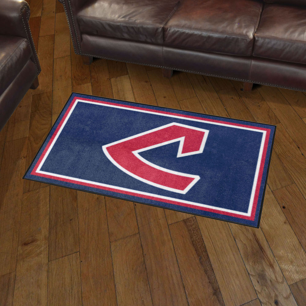 Cleveland Indians MLBCC Vintage 3x5 Area Rug Throwback Logo