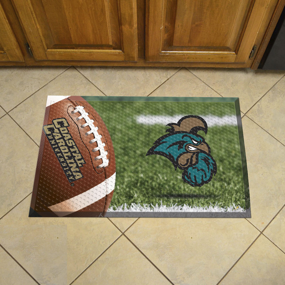 Coastal Carolina Chanticleers Ball Style SCRAPER Door Mat