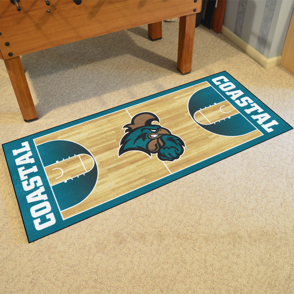 Coastal Carolina Chanticleers 30 x 72 Basketball Court Carpet Runner