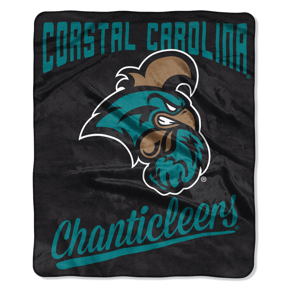 Coastal Carolina Chanticleers Plush Fleece Raschel Blanket 50 x 60