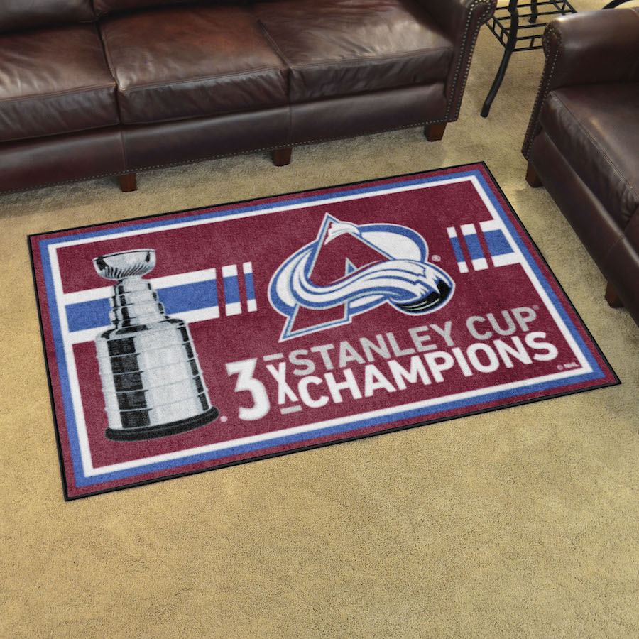 Colorado Avalanche 4 x 6 DYNASTY Area Rug