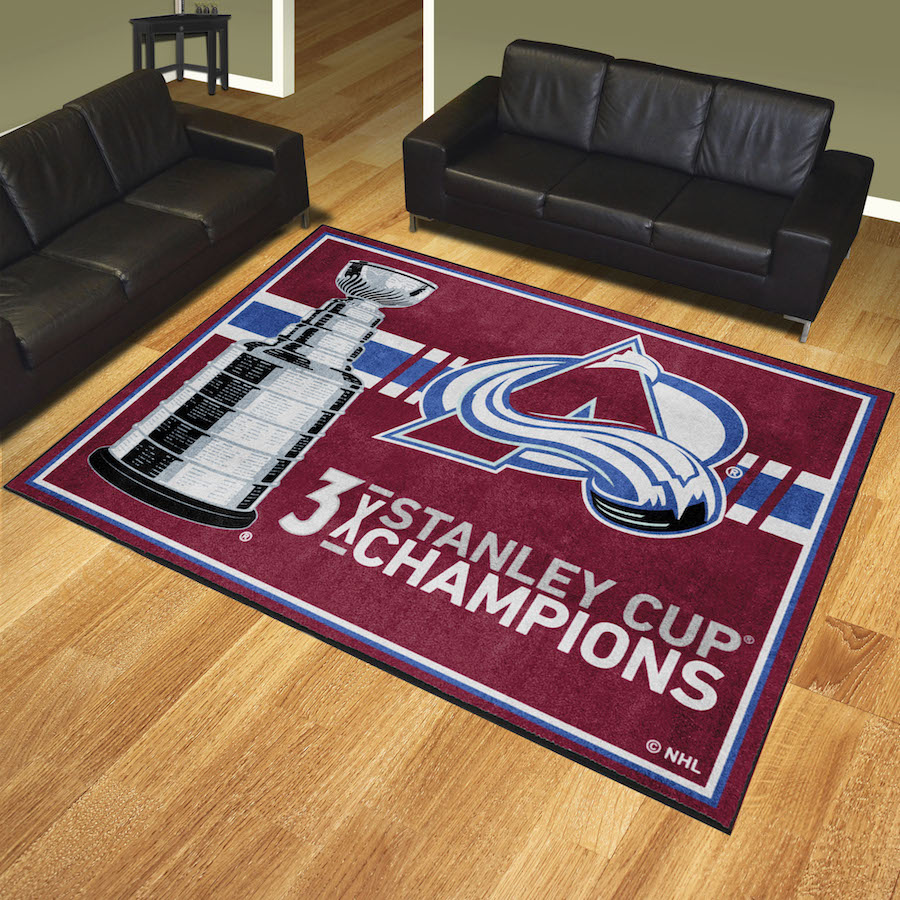 Colorado Avalanche 8 x 10 DYNASTY Area Rug