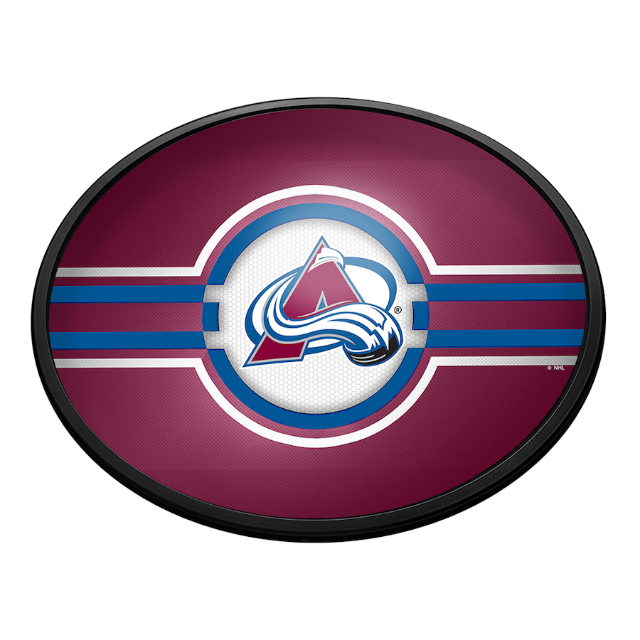 Colorado Avalanche Slimline LED Wall Sign ~ OVAL