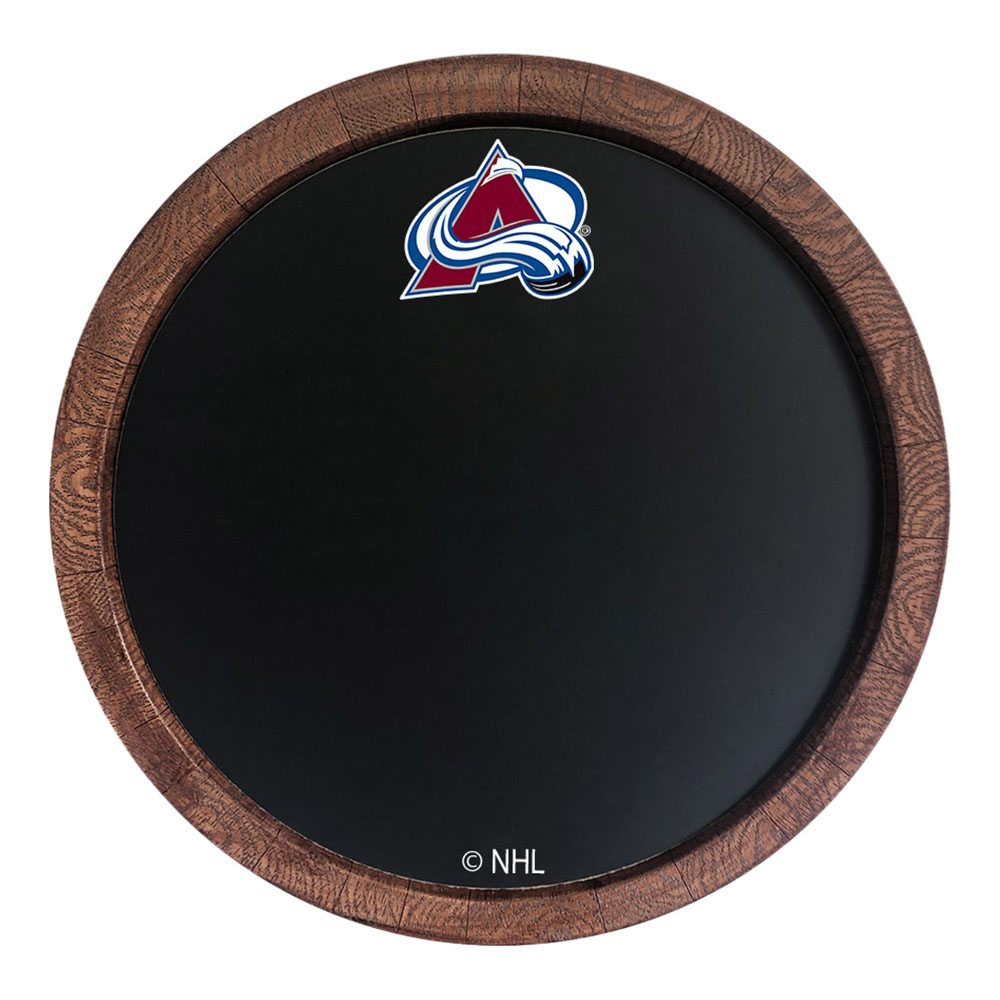 Colorado Avalanche Chalkboard FAUX Barrel Top Sign