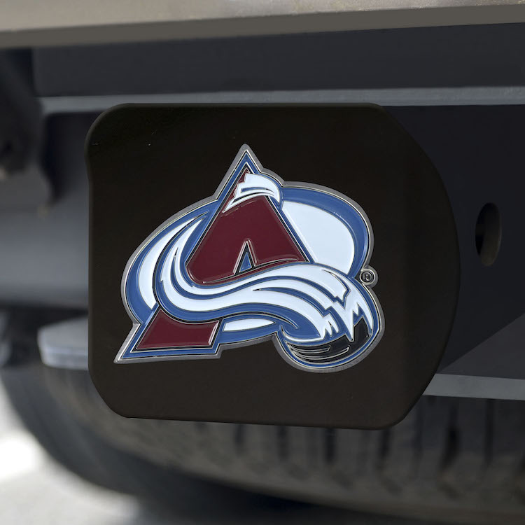 Colorado Avalanche Black and Color Trailer Hitch Cover