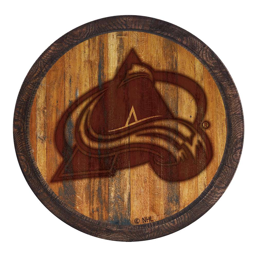 Colorado Avalanche Branded FAUX Barrel Top Sign