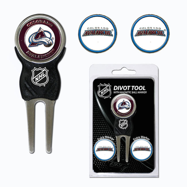 Colorado Avalanche 3 Marker Signature Divot Tool Pack