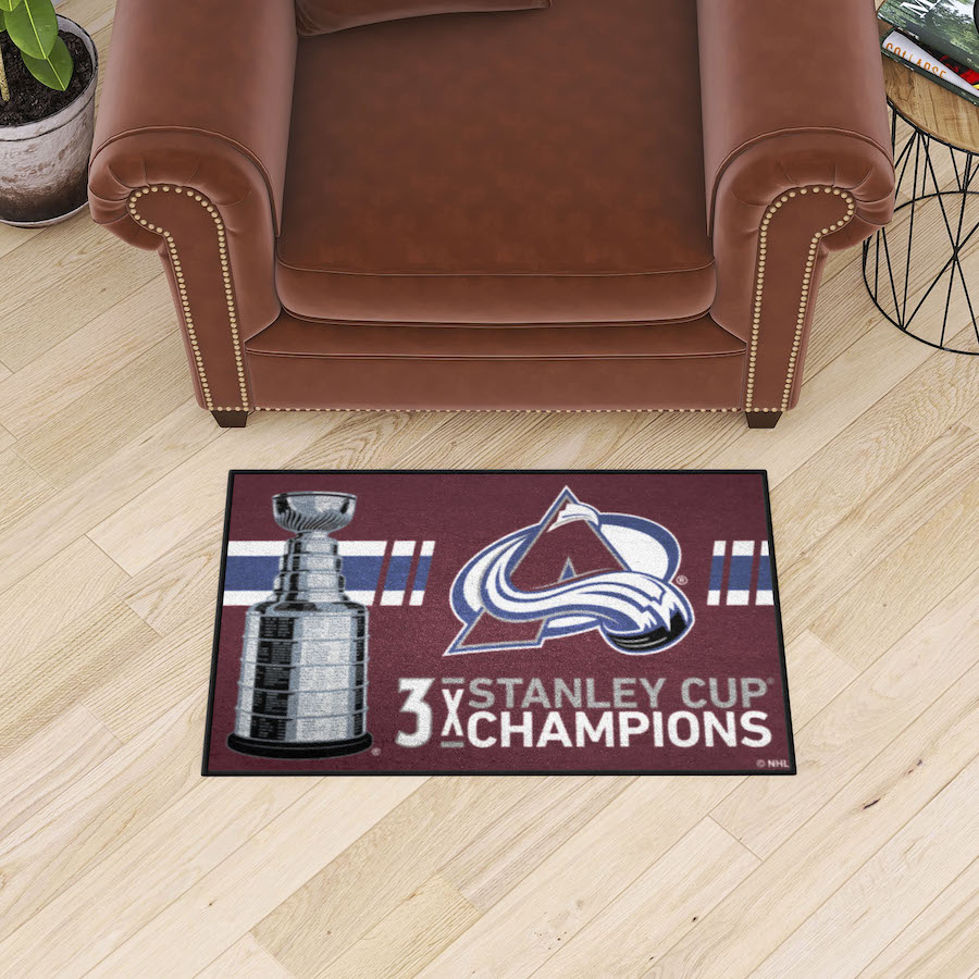 Colorado Avalanche DYNASTY Floor Mat - 20 x 30 inch Starter style