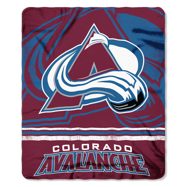 Colorado Avalanche Fleece Throw Blanket 50 x 60