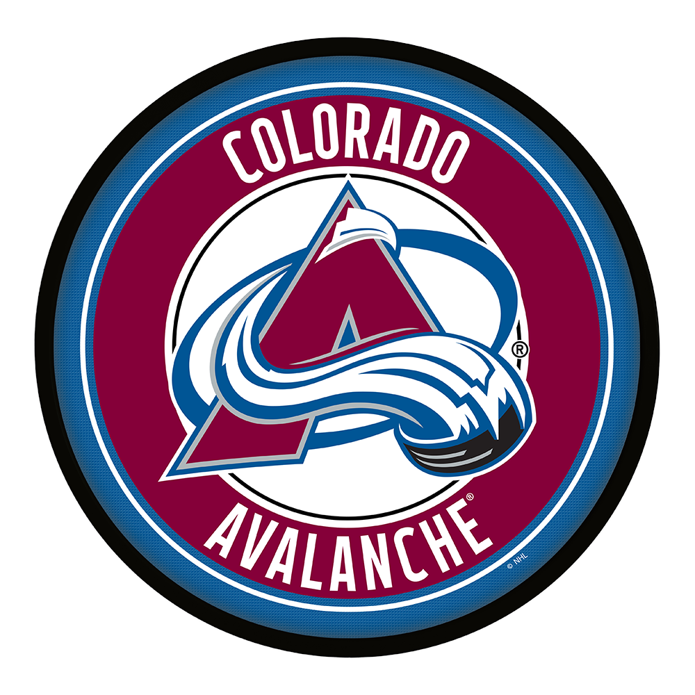 Colorado Avalanche Modern Disc Wall Sign