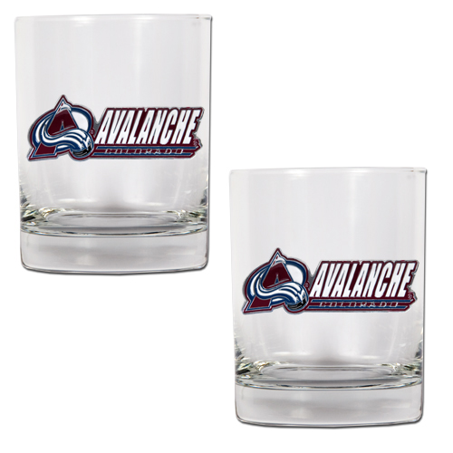 Colorado Avalanche NHL Logo 2pc Rocks Glass Set