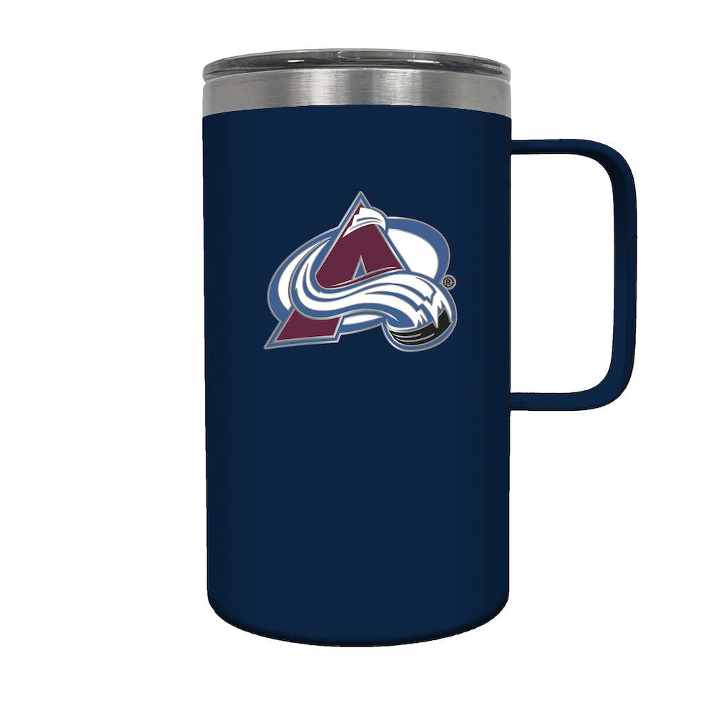 Colorado Avalanche 18 oz HUSTLE Travel Mug - Team Color