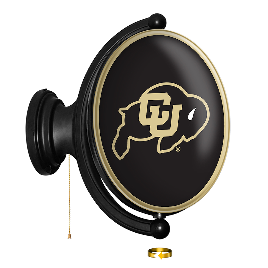 Colorado Buffaloes LED Rotating Wall Sign ~ OVAL