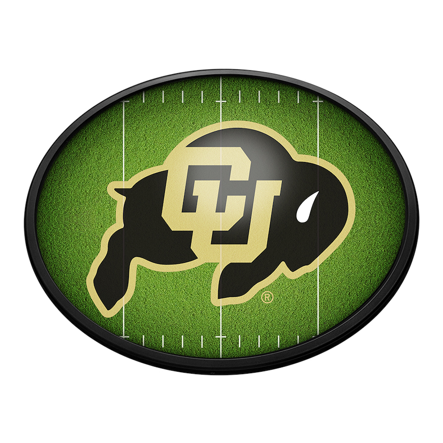 Colorado Buffaloes ON THE 50 Slimline LED Wall Sign ~ OVAL