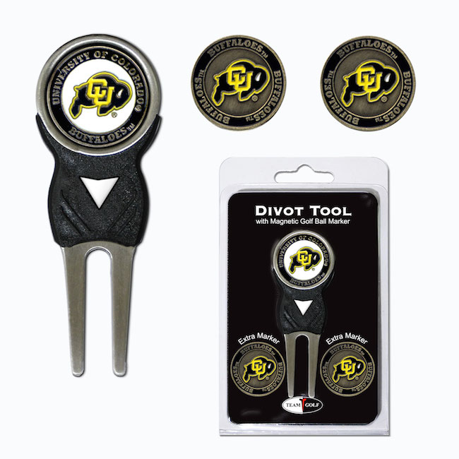 Colorado Buffaloes 3 Marker Signature Divot Tool Pack