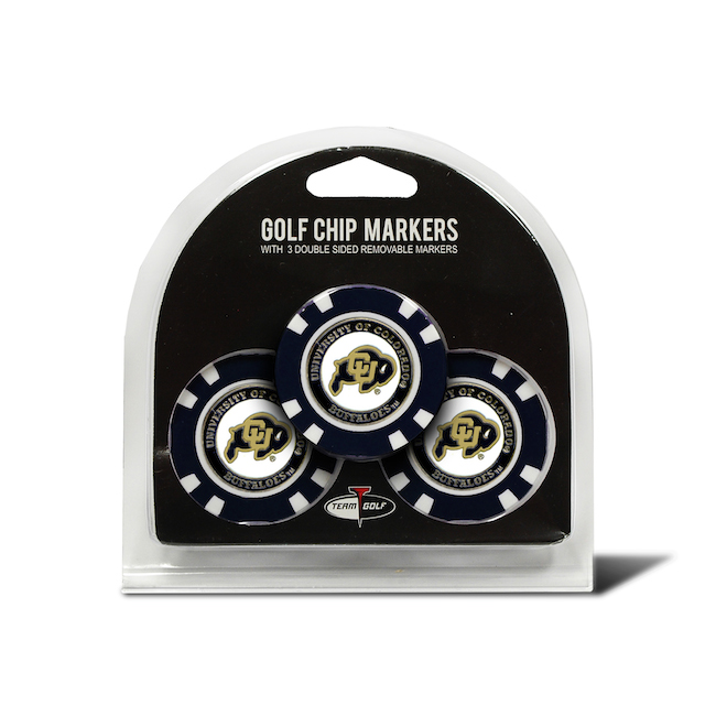 Colorado Buffaloes 3 Pack Golf Chips