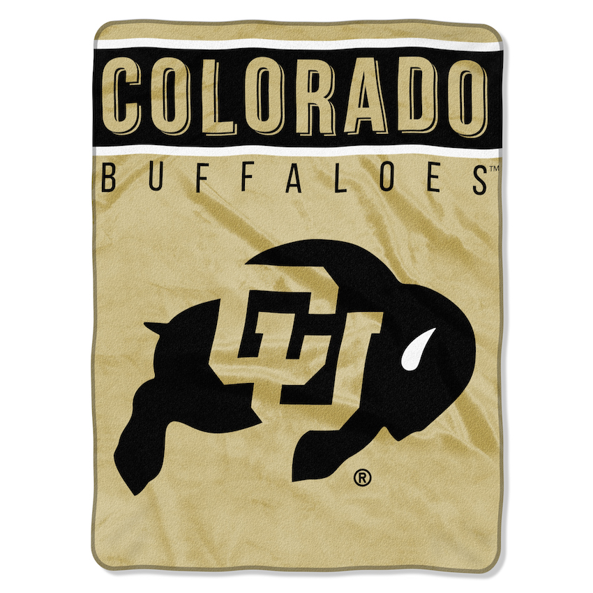 Colorado Buffaloes Large Plush Fleece OVERTIME 60 x 80 Blanket