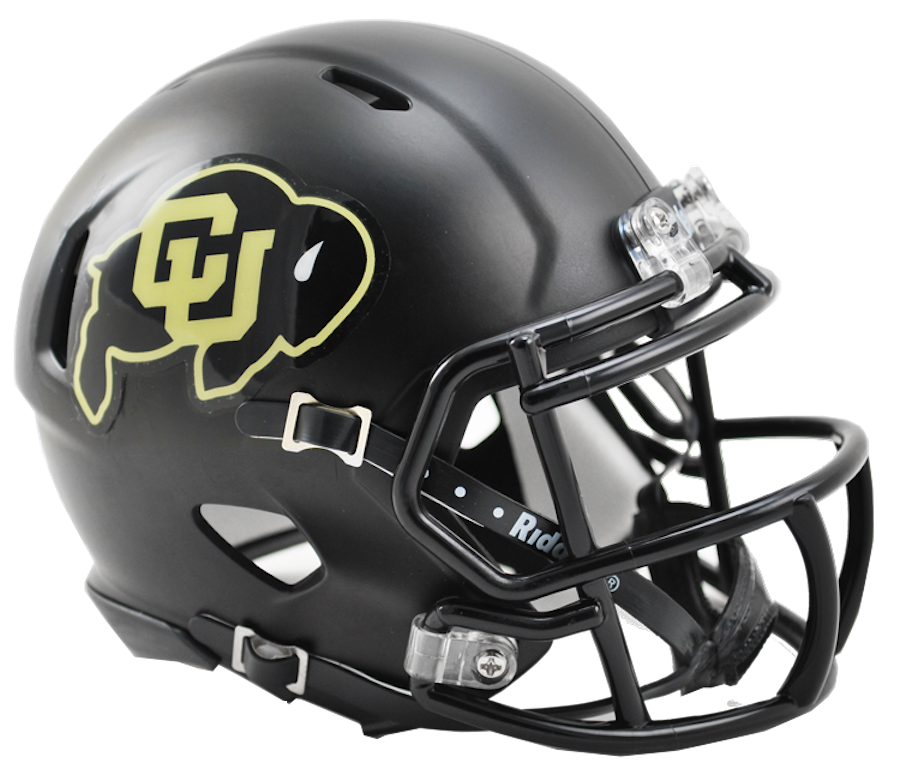 Colorado Buffaloes NCAA Mini SPEED Helmet by Riddell - BLACK