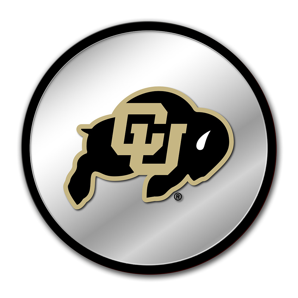 Colorado Buffaloes Modern Disc Mirrored Wall Sign