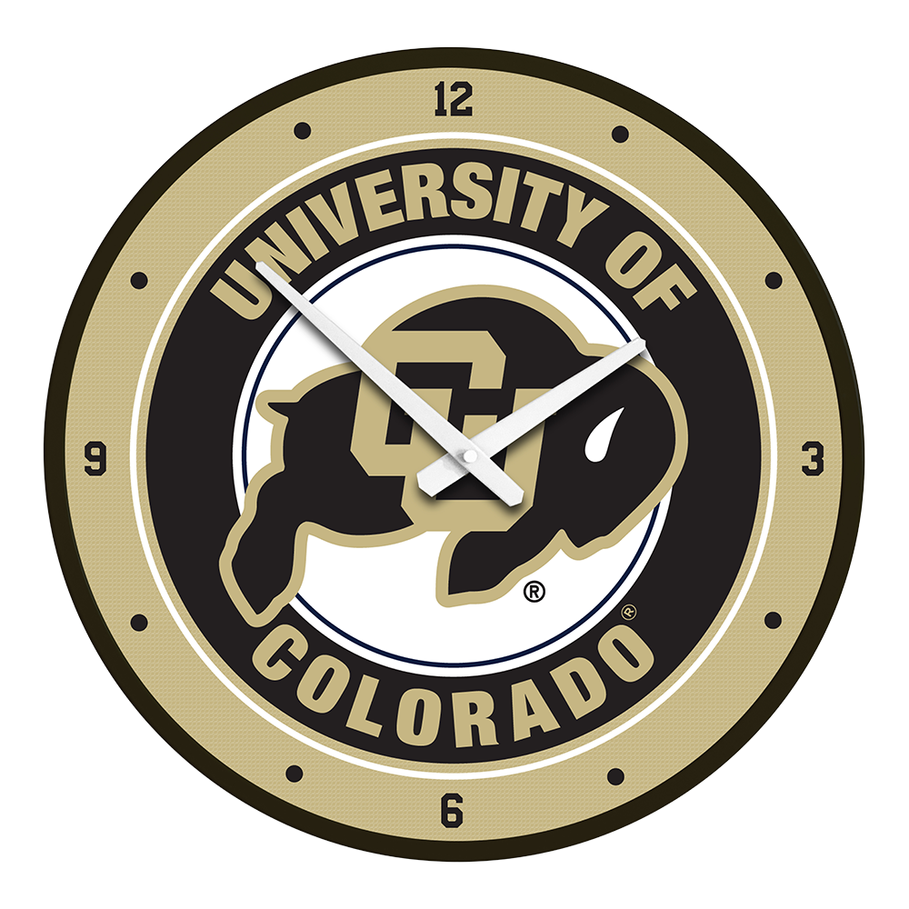 Colorado Buffaloes Modern Disc Wall Clock