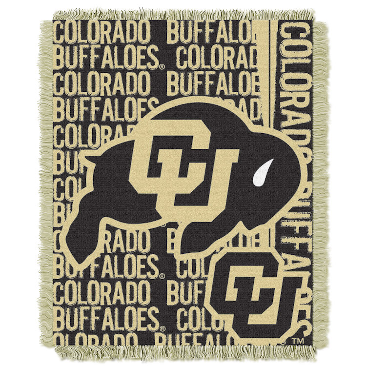 Colorado Buffaloes Double Play Tapestry Blanket 48 x 60