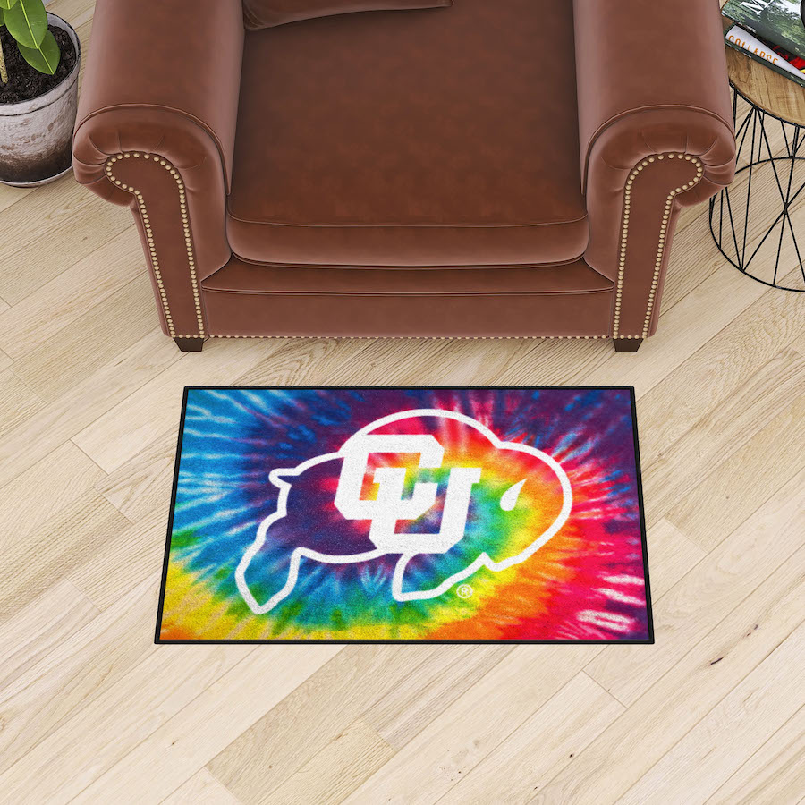 Colorado Buffaloes TIE-DIE 20 x 30 Starter Floor Mat