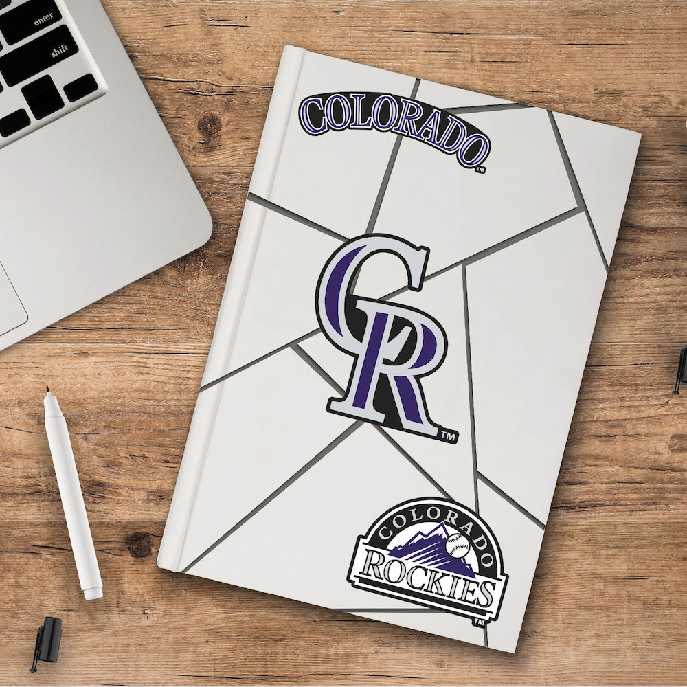 Colorado Rockies Team Logo Decal 3 Pack