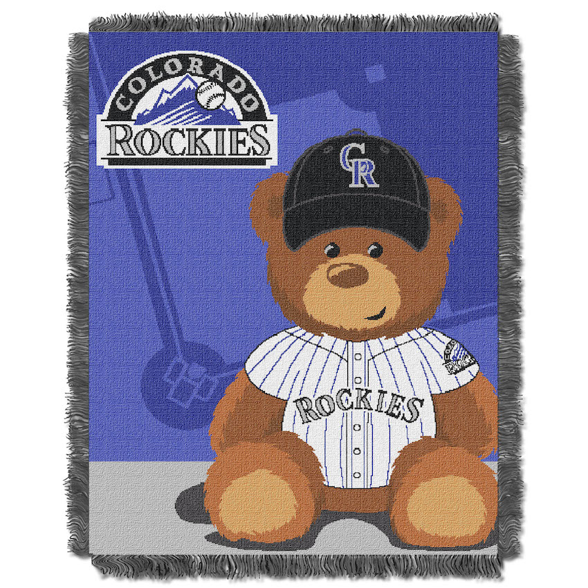 Colorado Rockies Woven Baby Blanket 36 x 48