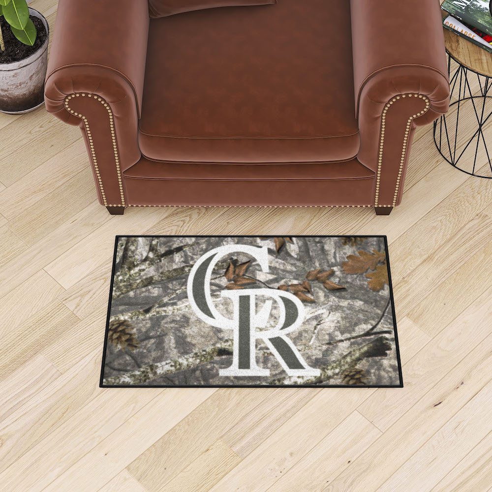 Colorado Rockies CAMO 20 x 30 Starter Floor Mat