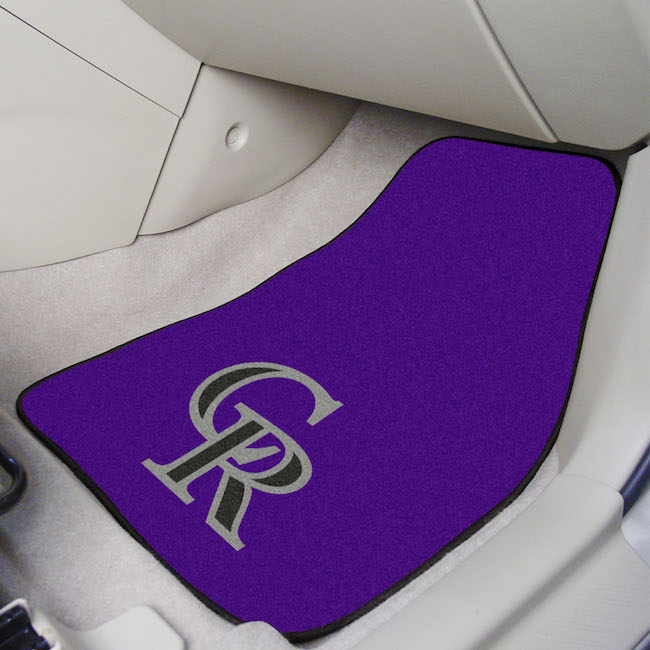 Colorado Rockies Car Floor Mats 18 x 27 Carpeted-Pair