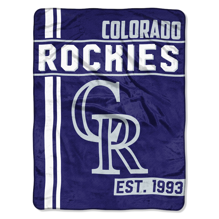 Colorado Rockies Micro Raschel 50 x 60 Team Blanket