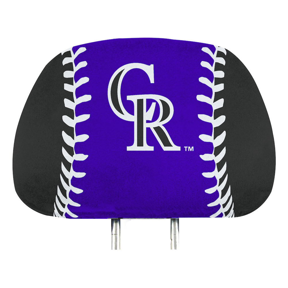 Colorado Rockies Printed Head Rest Covers