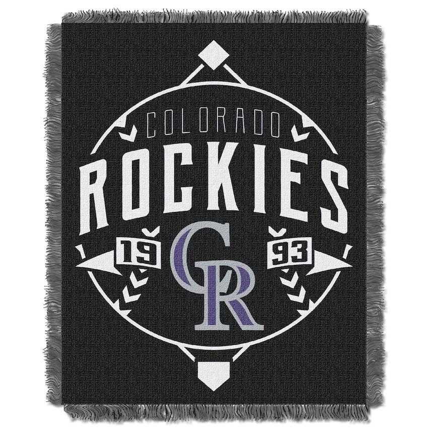 Colorado Rockies MLB Double Play Tapestry Blanket 48 x 60