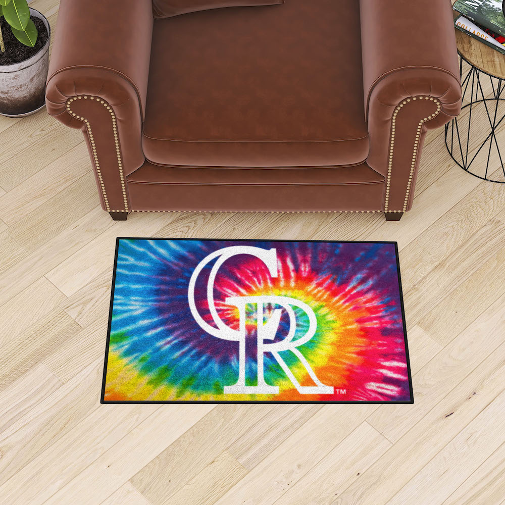 Colorado Rockies TIE-DIE 20 x 30 Starter Floor Mat