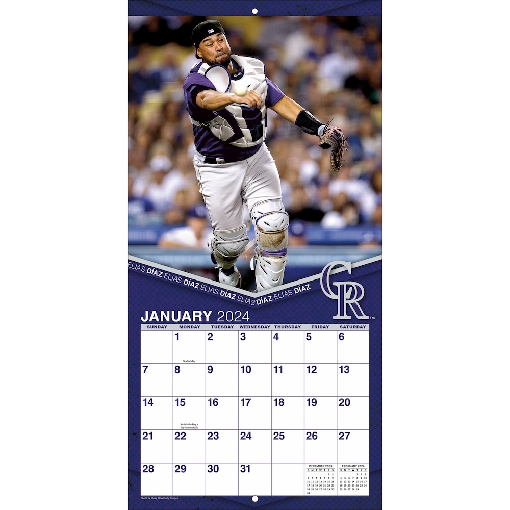 Colorado Rockies 2025 MLB Team Wall Calendar