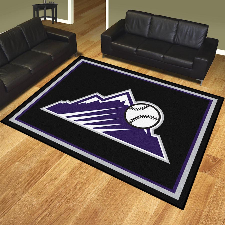 Colorado Rockies ALT LOGO Ultra Plush 8x10 Area Rug