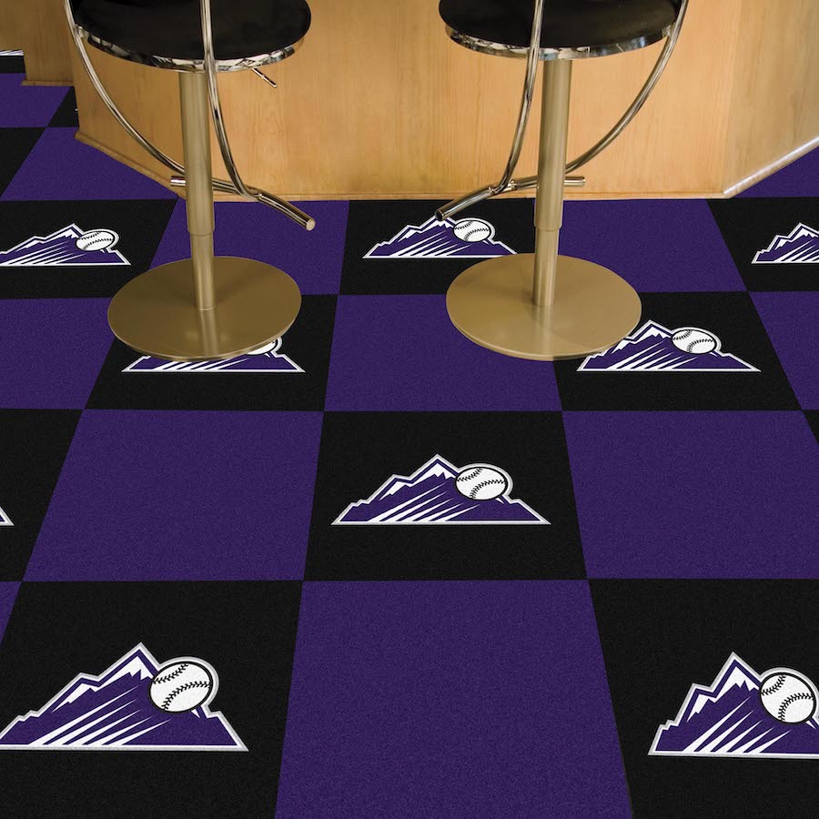 Colorado Rockies ALT LOGO Carpet Tiles 18x18 in.