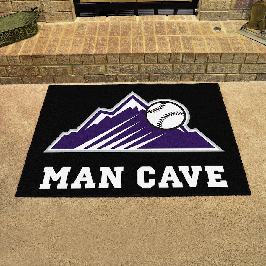 Colorado Rockies ALT LOGO ALL STAR 34 x 45 MAN CAVE Floor Mat