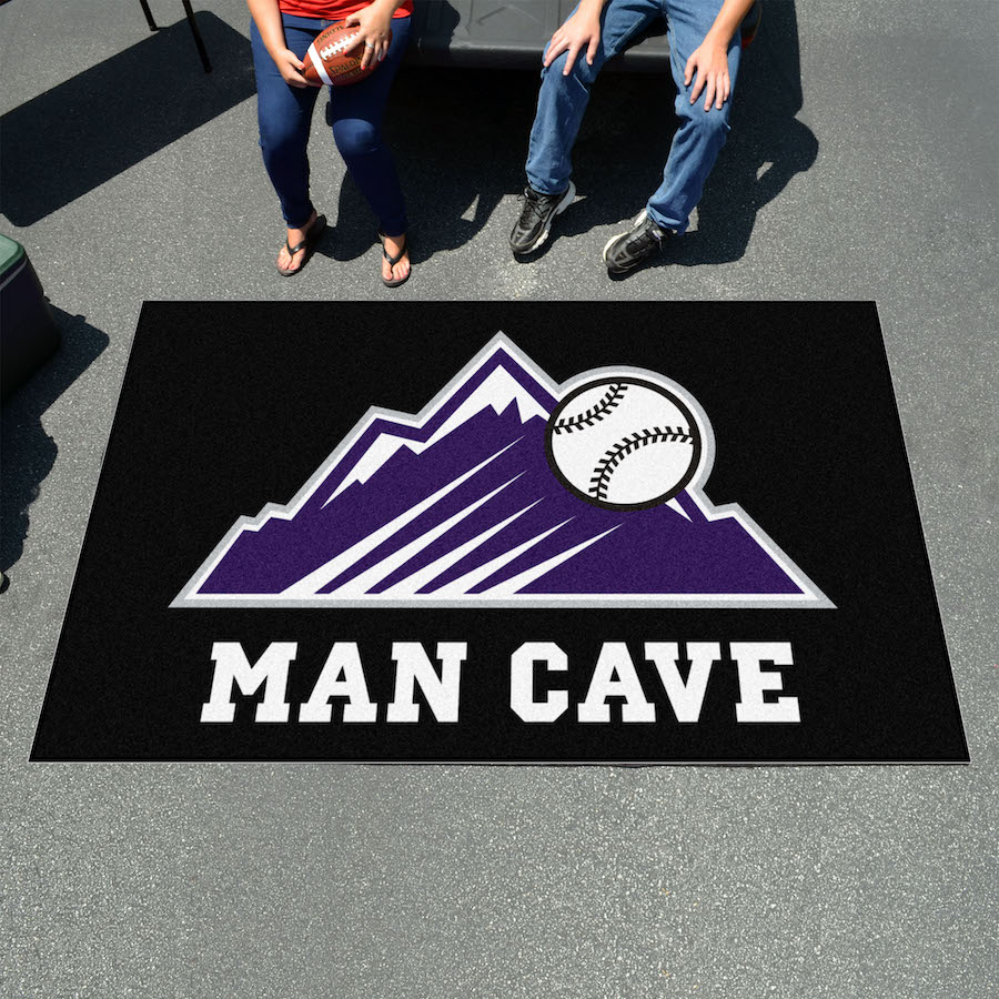 Colorado Rockies ALT LOGO UTILI-MAT 60 x 96 MAN CAVE Rug